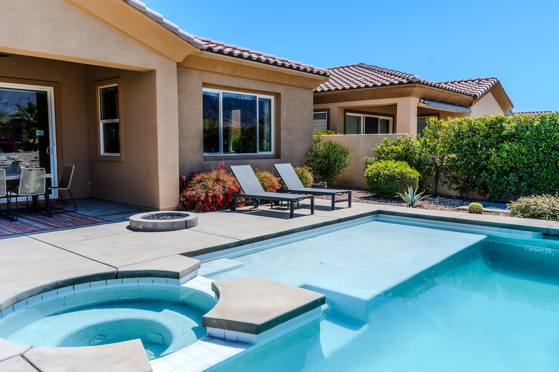 #575 Stunning Views and Beautiful Pool/Spa Villa await you!  3 Bedroom, 3.5 baths – An Entertainer’s Dream –  AVAILABLE:  NOW THRU DEC 2025 AND APRIL- MAY 2026