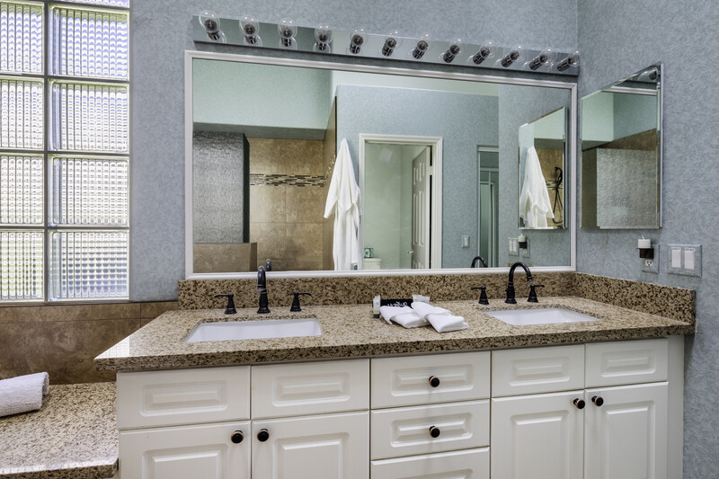 #873 – PARADISE IN THE DESERT!  3 BEDROOM SPA VILLA – 3 FULL BATH WITH WRAP AROUND PATIO FACING SOUTH AND WEST MOUNTAINS – AVAILABLE: April 2026