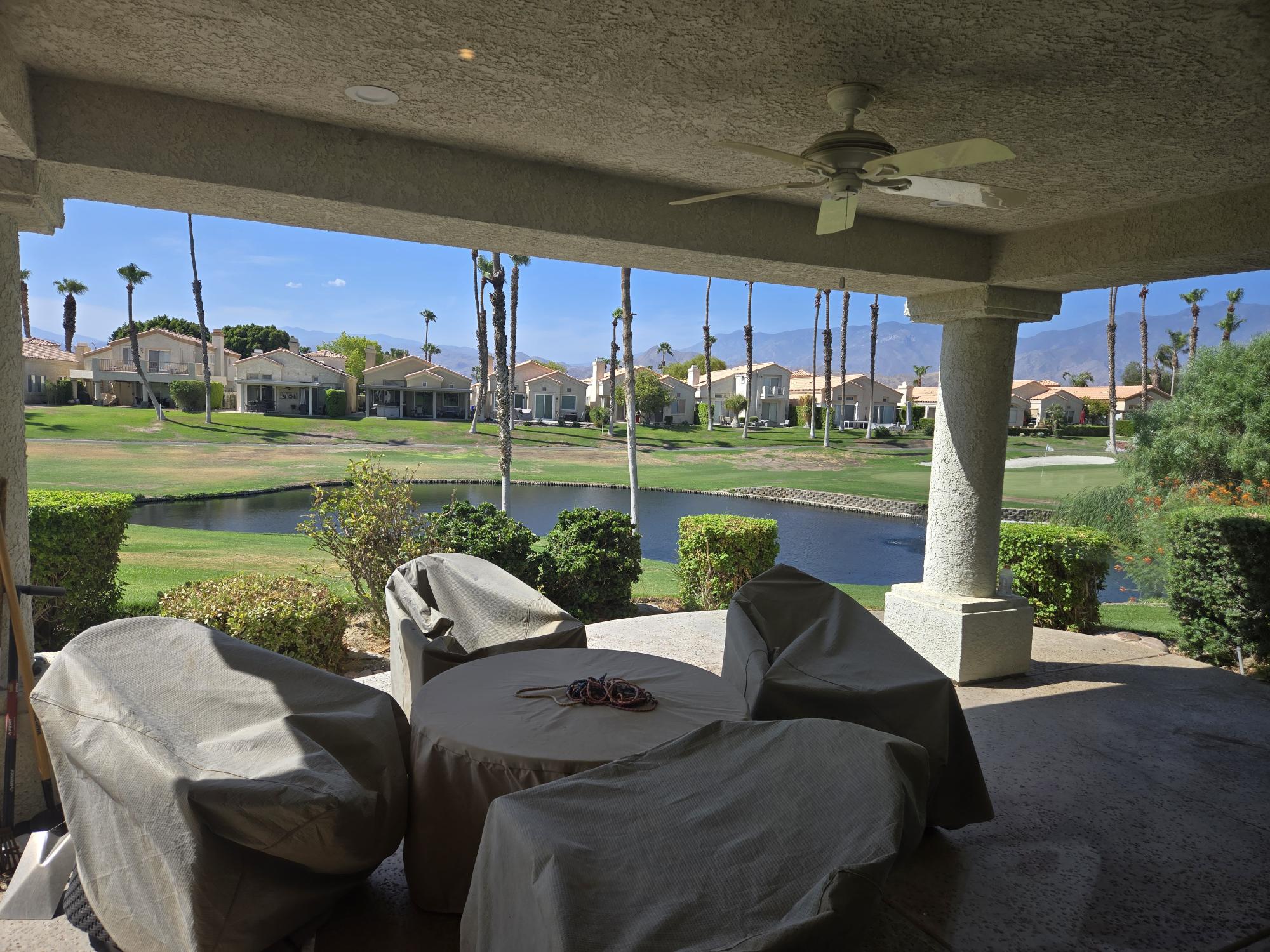 #873 – PARADISE IN THE DESERT!  3 BEDROOM SPA VILLA – 3 FULL BATH WITH WRAP AROUND PATIO FACING SOUTH AND WEST MOUNTAINS – AVAILABLE: April 2026