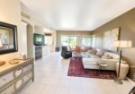 #571 – COMFORTABLE 2-BEDROOM, END-UNIT CONDO, WEST FACING PATIO WITH UPGRADES.  RENTED FOR 26-27 SEASON